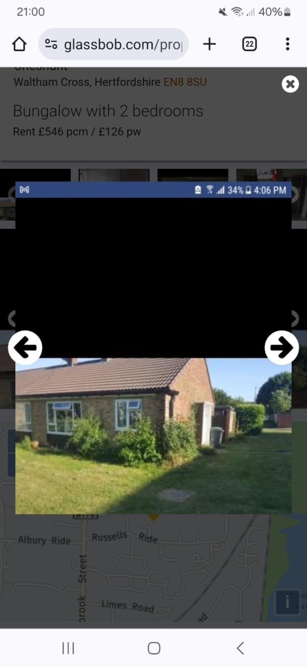 2 bedroom bungalow in Cheshunt House Exchange